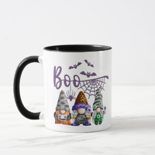 Caneca Boo Purple Glitter Halloween Gnomos