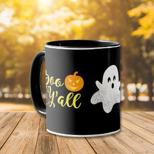 Caneca Boo Y'all Fantasma de Halloween