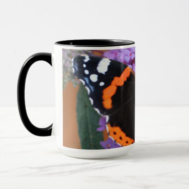 Caneca Borboleta Almirante Vermelho (Esquerda)