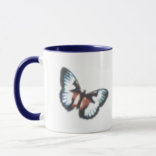 Caneca Borboleta Azul (Esquerda)
