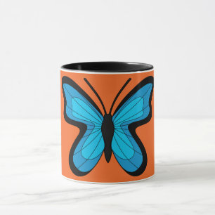 Caneca Borboleta Azul
