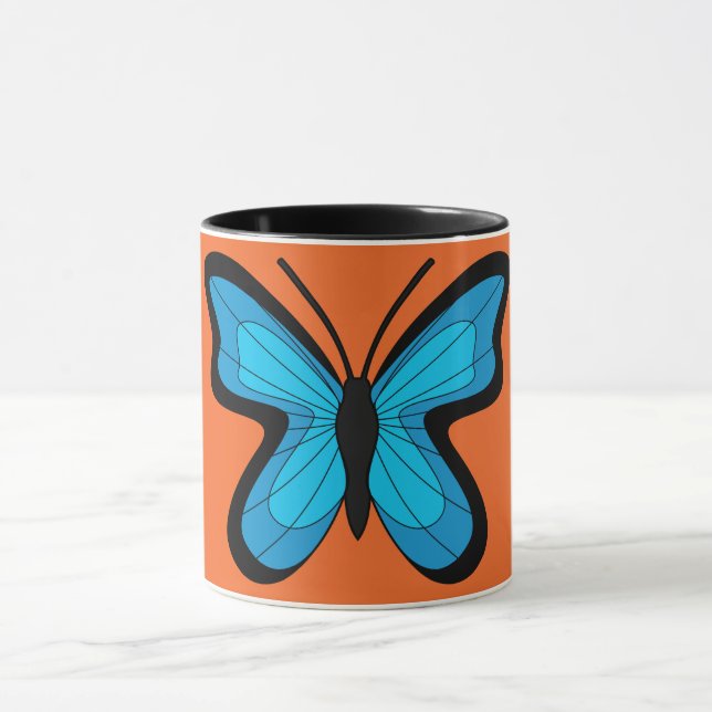 Caneca Borboleta Azul (Centro)
