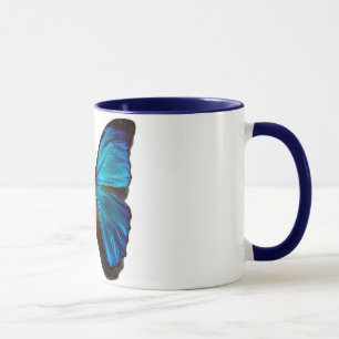 Caneca Borboleta azul do morpho