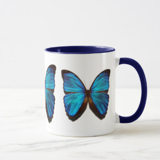 Caneca Borboleta azul do morpho