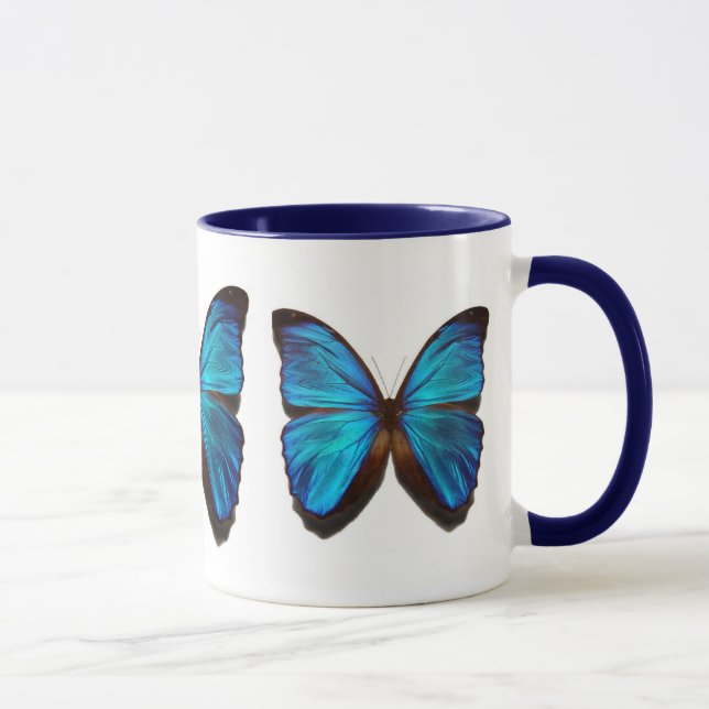 Caneca Borboleta azul do morpho (Direita)