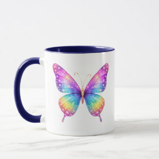 Caneca Borboleta Brilhante