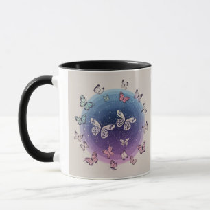 Caneca Borboleta Celestial Sonha Mug - Estrelas e Co Cósm