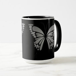Caneca Borboleta Cinza