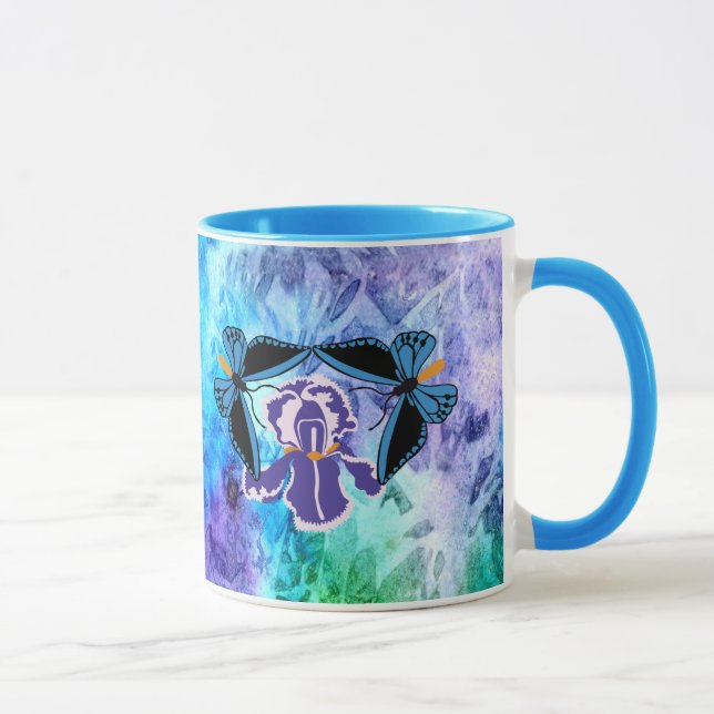 Caneca Borboleta de Birdwing na íris (Direita)