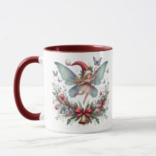 Caneca Borboleta de Natal Fada