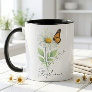 Caneca Borboleta em Aquarela – Dia das Mães Inspirador