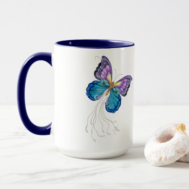 Caneca Borboleta Fantasiosa (Com Donut)