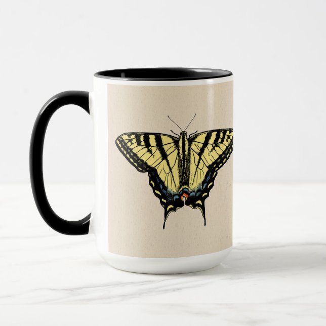 Caneca Borboleta Rabo de Andorinha Amarela do Sudoeste   (Esquerda)