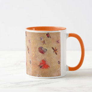 Caneca Borboletas 1913 Odilon Redon Flores da Primavera
