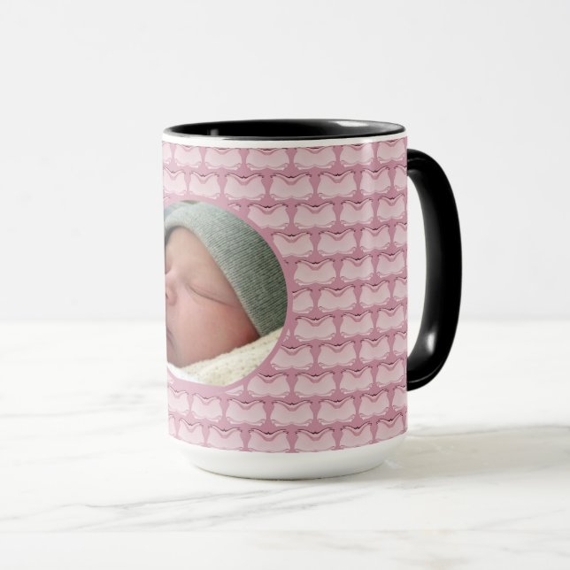 Caneca Borboletas abstrato (Frente Esquerda)
