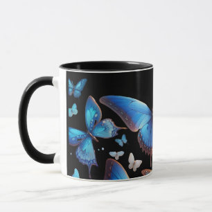 Caneca Borboletas Azuis