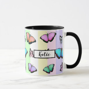 Caneca Borboletas Bonito personalizadas