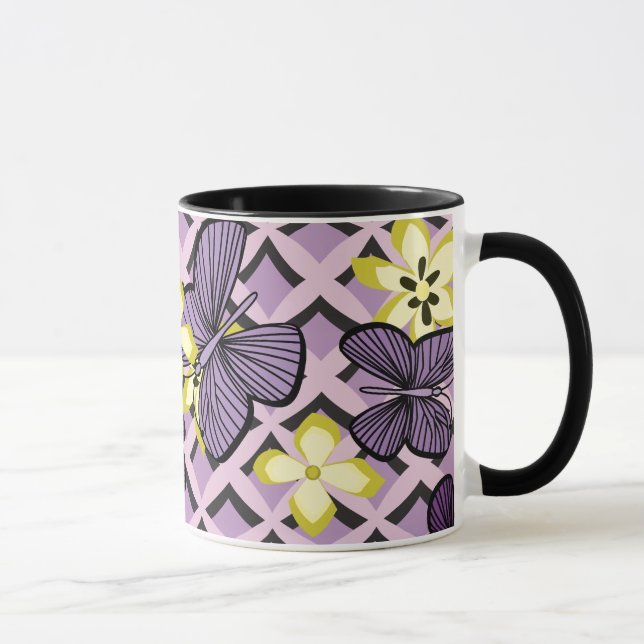 Caneca Borboletas roxas (Direita)