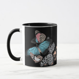 Caneca Borboletas Vintage