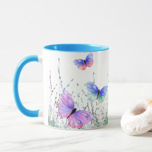 Caneca Borboletas voadoras Mug Primavera Joy