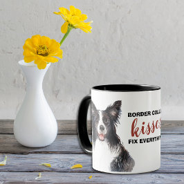 Caneca Borda Collie Kisses conserte tudo