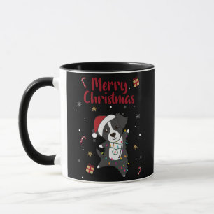 Caneca Border Collie Christmas Dog Winter Animals Dogs