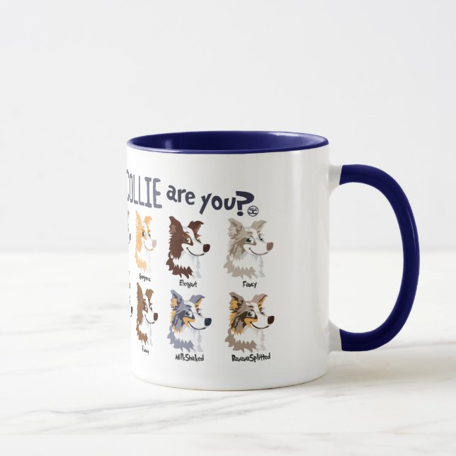 Caneca Border Collie colors - Mug (Direita)