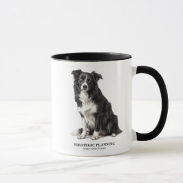 Caneca Border Collie de Planejamento Estratégico