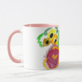 Caneca Border Collie sunflowers 