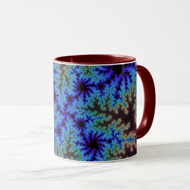 Caneca Borgonha e Blue Speckle (Frente Esquerda)