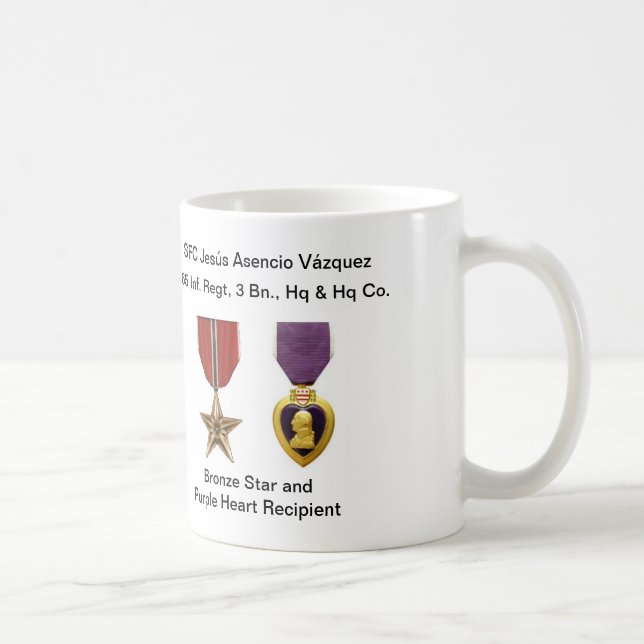 Caneca Borinqueneers - estrela de bronze & Purple (Direita)
