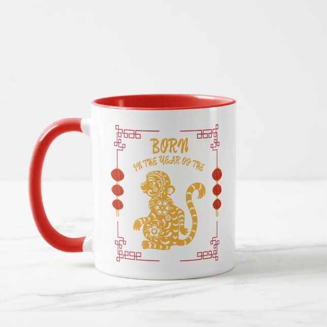 Caneca Born in the Year of the Monkey (Esquerda)