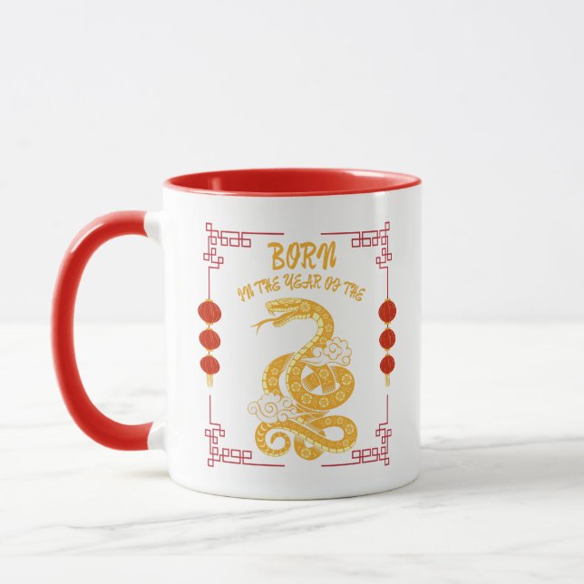 Caneca Born in the Year of the Snake (Esquerda)