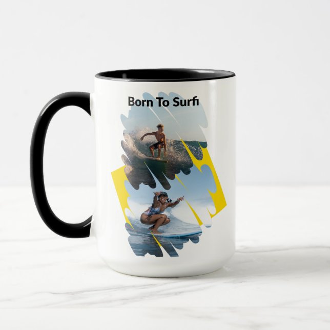 Caneca Born to Surf Tea Mug (Esquerda)