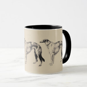 Caneca Borzoi Martynow Gravura