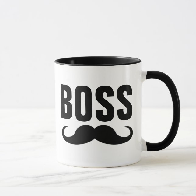 CANECA BOSS MUSTACHE CAFÉ MUG PARA ELE (Direita)