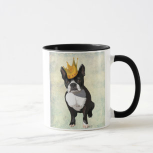 Caneca Boston Terrier e Crown