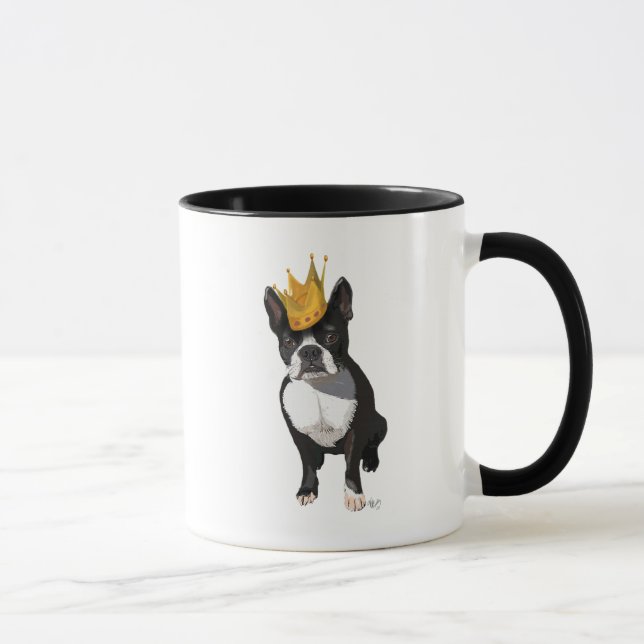 Caneca Boston Terrier E Crown (Direita)