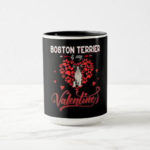 Caneca Boston Terrier engraçado é meu Namorados