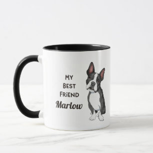 Caneca Boston Terrier Meu Melhor Nome Personalizado De Am