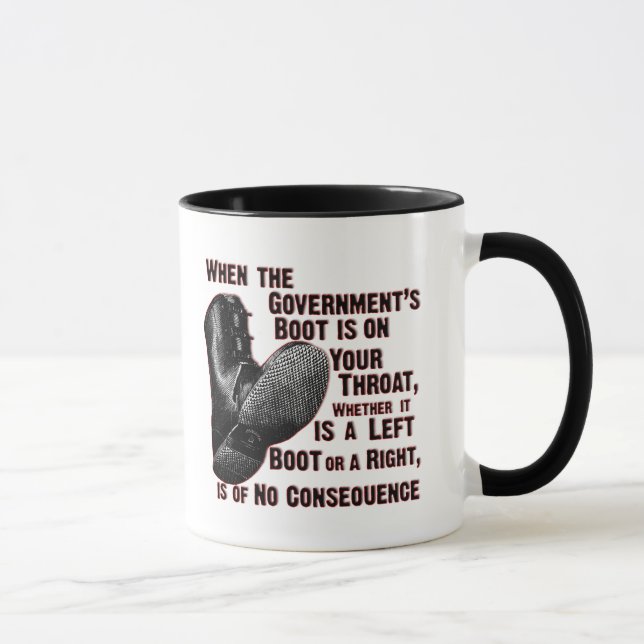 Caneca Bota de Jack do governo em seu pescoço (Direita)