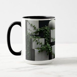 Caneca Botânica Brutalista Arquitetura Natureza
