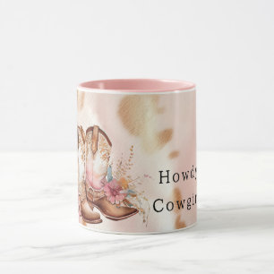 Caneca Botas de cochicho rosa-rosado