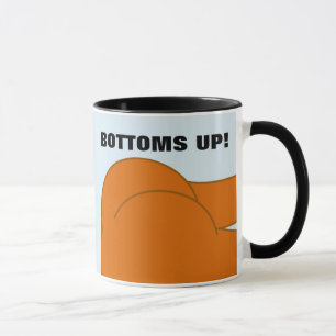 CANECA BOTOMS PARA CIMA, BARE BUMBUM FUNNY CAFFEE MUG