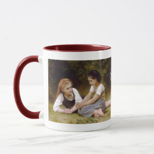 Caneca Bouguereau's 1882 The Nut Gatherers Les noisettes