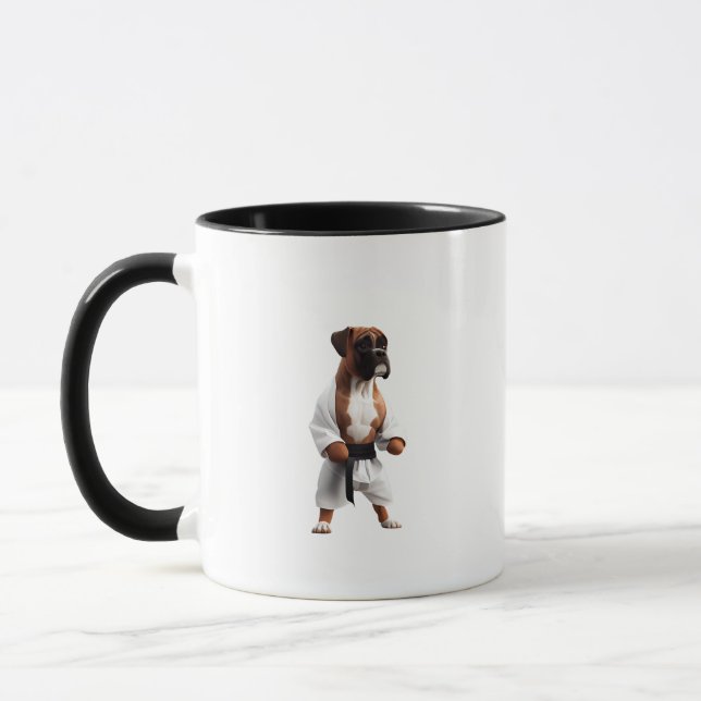 Caneca Boxer Dog Play Karate, Boxer Dog Karate Player (Esquerda)