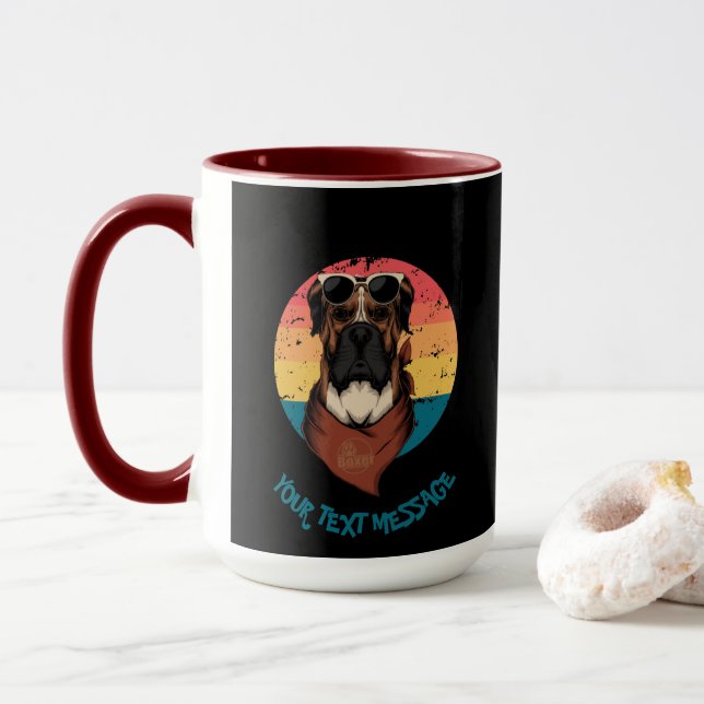 Caneca Boxer para Mensagem de Texto (Com Donut)