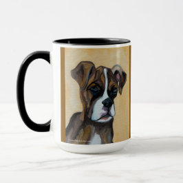 Caneca Boxer Pup | Mug de dois tons, 15 oz