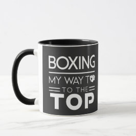 Caneca Boxing Motivation Quote Bold Minimal Typography
