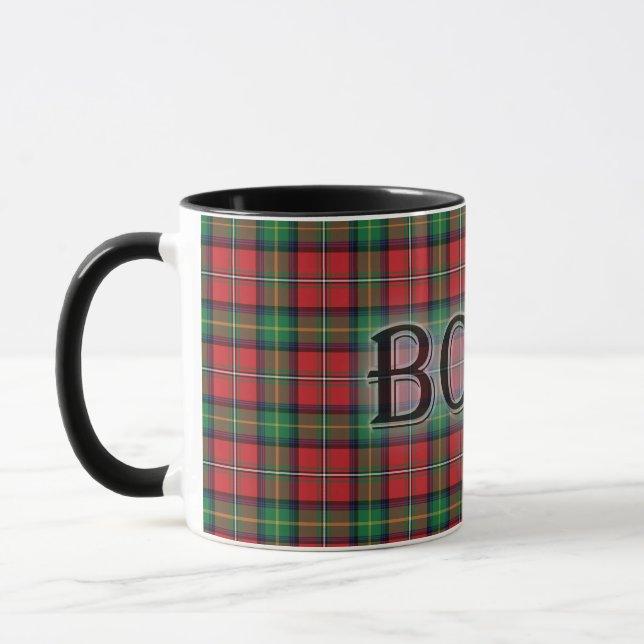 Caneca Boyd Tartan com o Sobrenome (Esquerda)